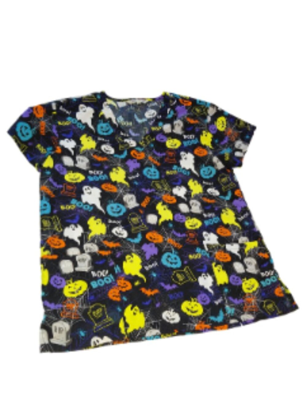 Gabby Brooke Halloween Scrub Top Women's Size Medium
